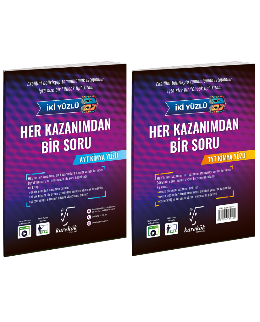 HER KAZANIMDAN BİR SORU TYT-AYT KİMYA