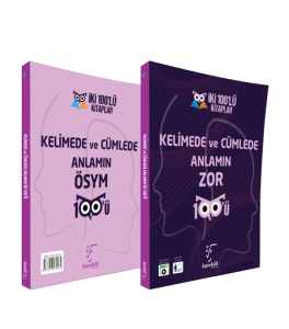 İKİ YÜZLÜ KELİMEDE VE CÜMLEDE ANLAMIN ZOR - ÖSYM YÜZÜ